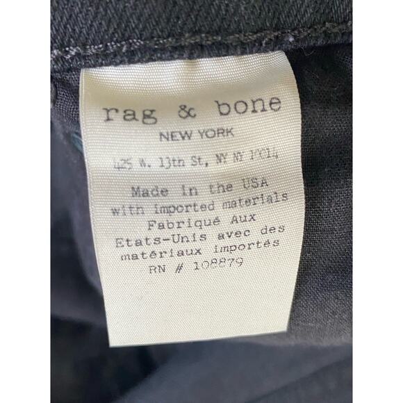 Rag & Bone Fit 1 Extra Slim Black Denim Jeans Size 33 – Made in USA - Picture 6 of 12